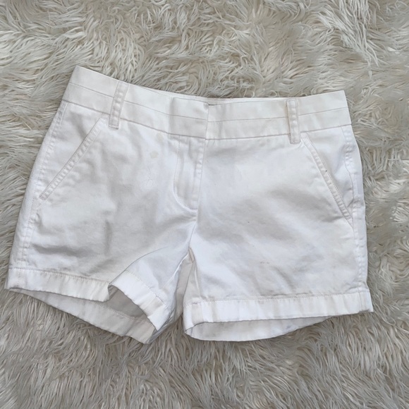 J.Crew White Chino Shorts - Picture 2 of 8